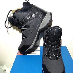 Columbia Liftop III Omni-Heat Winter Boots Black Gray Mens 11 BM7832 Waterproof